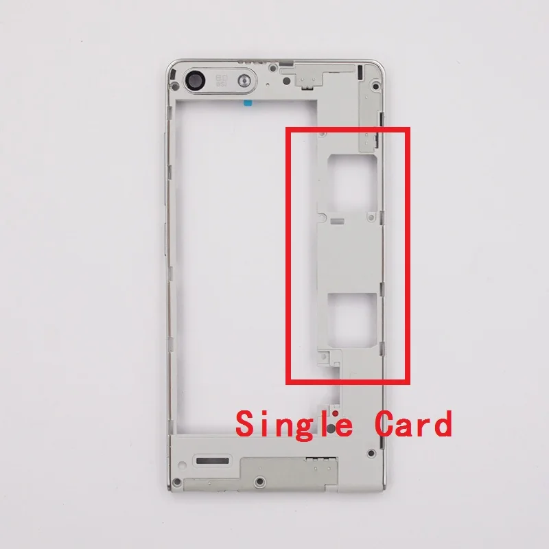 

BaanSam New Single Card Middle Frame Middle Holder For Huawei Ascend G6 Housing Case With Camera Lens+Power Volume Buttons