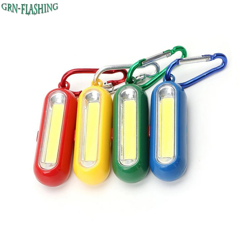 1Pcs Portable Mini COB LED Keychain Flashlight Key Chain Keyring Torch