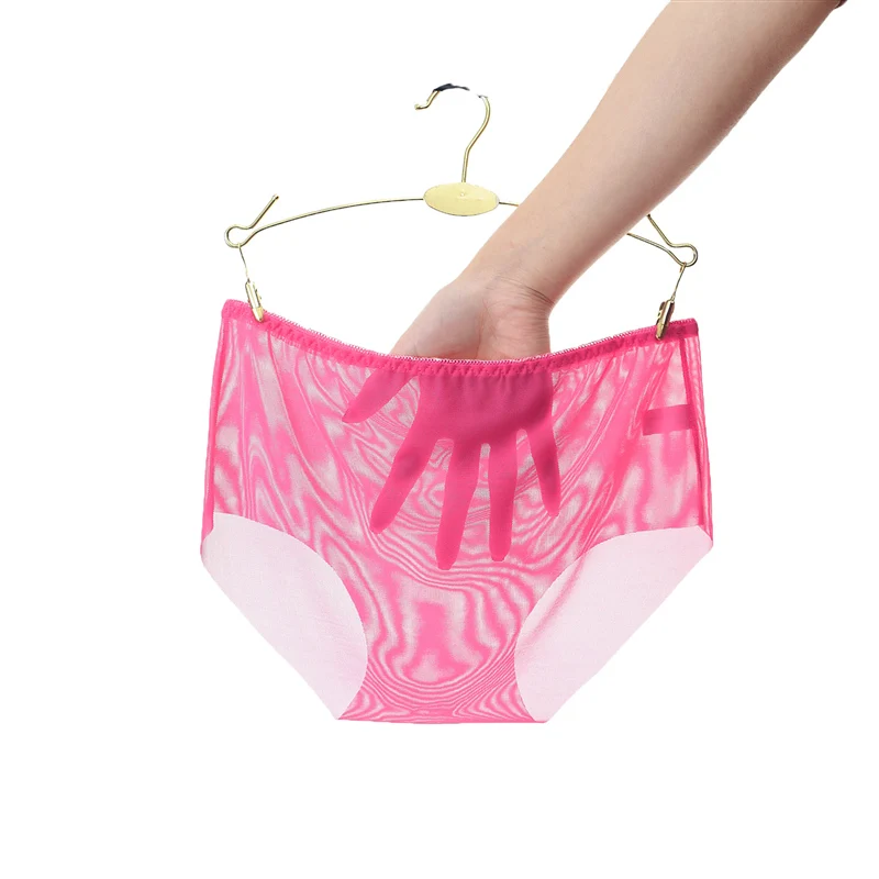 Summer Transparent Seamless Panties Sexy Women Underwear Panties Ultra-thin Mesh Briefs Women Cotton Crotch Plus Size Sexy Panty (6)