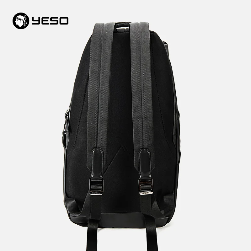 YESO, мужской водонепроницаемый рюкзак для ноутбука 15,6 дюймов, для путешествий, бизнеса, черный рюкзак для подростков, модная многофункциональная сумка