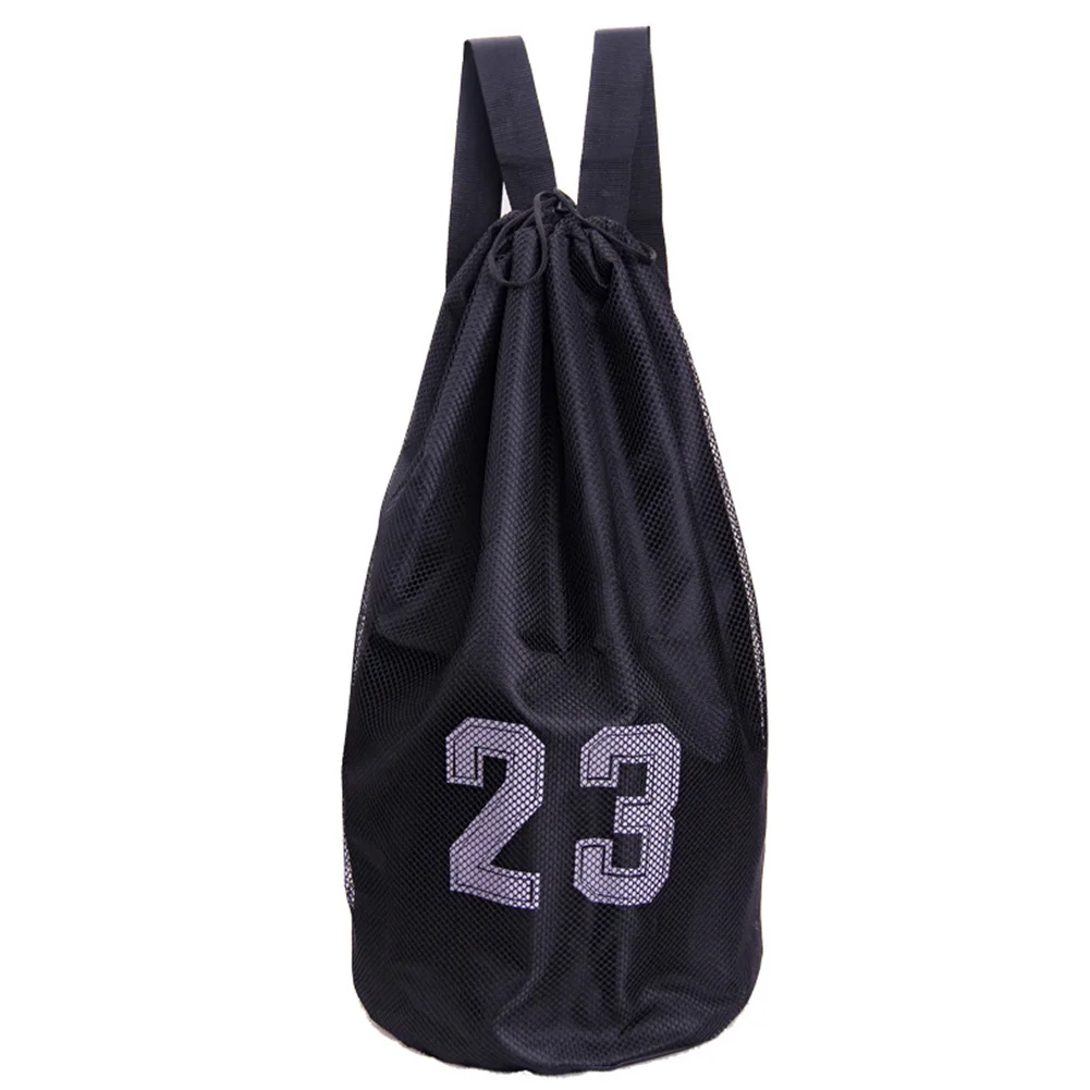 

Football Outdoor Basketball Bag Mesh Backpack Soccer Sports Supplies Large Capacity Training Wear Resistant Drawstring Lock