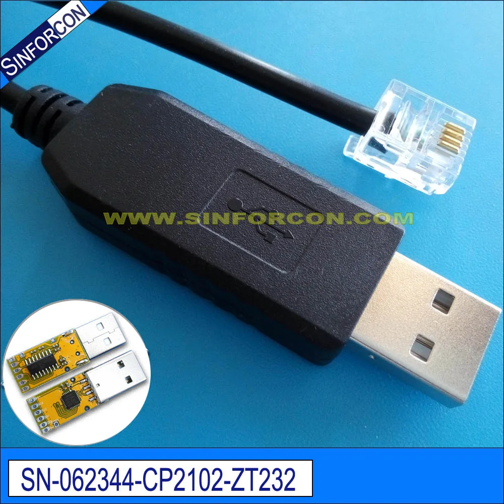 Кабель переходник silabs cp2102 с usb rs232 на rj11 rj12 rj45|adapter cable|rj45 converterusb |