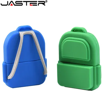 

JASTER 4 colour beautiful school bag USB Flash Drive 4GB 8GB 16GB 32GB 64GB Pendrives USB2.0 Flash Memory stick backpack Pen