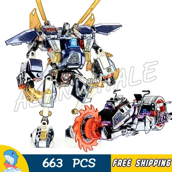 

663PCS Ninja Killow vs. Samurai Mech Robots Mask Booster Pack Figure Building Blocks Toys Compatible With Lago