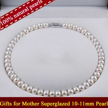 

Pearl Choker Real Natural Pearl Necklace Freshwater Pearls Jewelry Beads Knotted Charms Classic Gifts Noble Ladies/Women/Mother