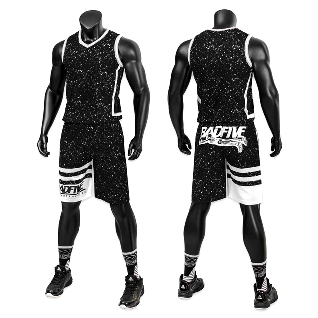 2018 new boy men s basketball jersey sets with pockets bad five