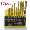 13PCS HSS Titanium Coated Twist Drill Bits 1.5-6.5 mm Wood Metal Tool Mini Drill Bit Set Hand Tools for Woodworking Accessories ► Photo 2/6