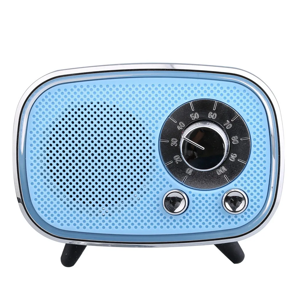 

HIPERDEAL Portable Mini Wireless Speaker Player USB Radio Fm Bluetooth Speaker Simple Fashion Retro Mini Speaker May23