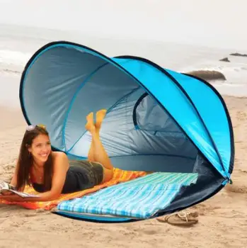 

1-2 Person Automatic Quick Open Pop Up Sunshade Pergola Family Shelter Beach Awning Tent Outdoor Camping Fishing Tent