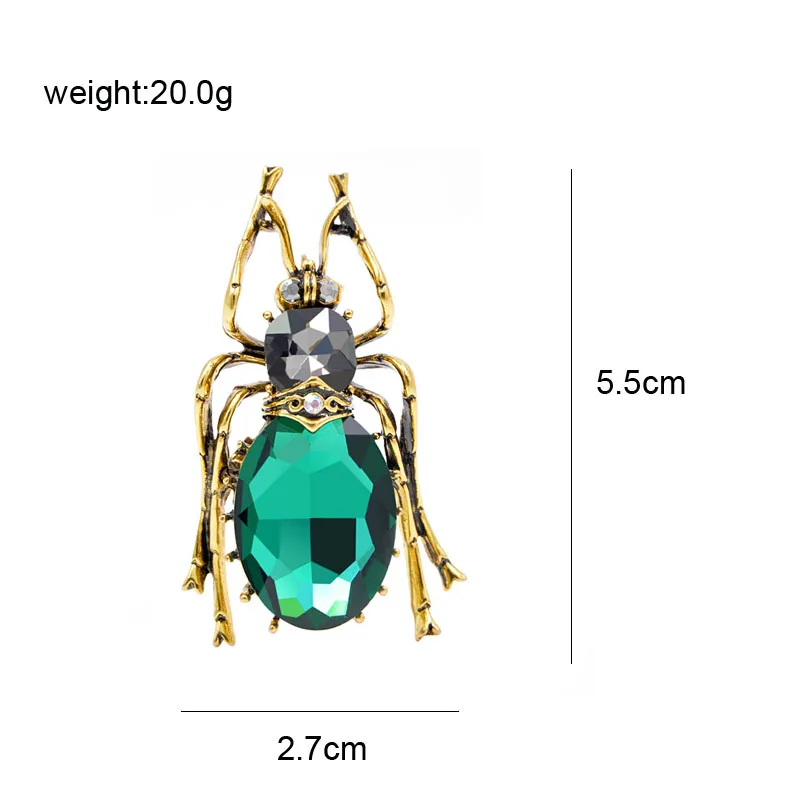 CINDY XIANG 2 цвета на выбор, стеклянные Броши с большими жучками для женщин, винтажный стиль, крутая брошь в виде жука, модное ювелирное изделие, Новое поступление