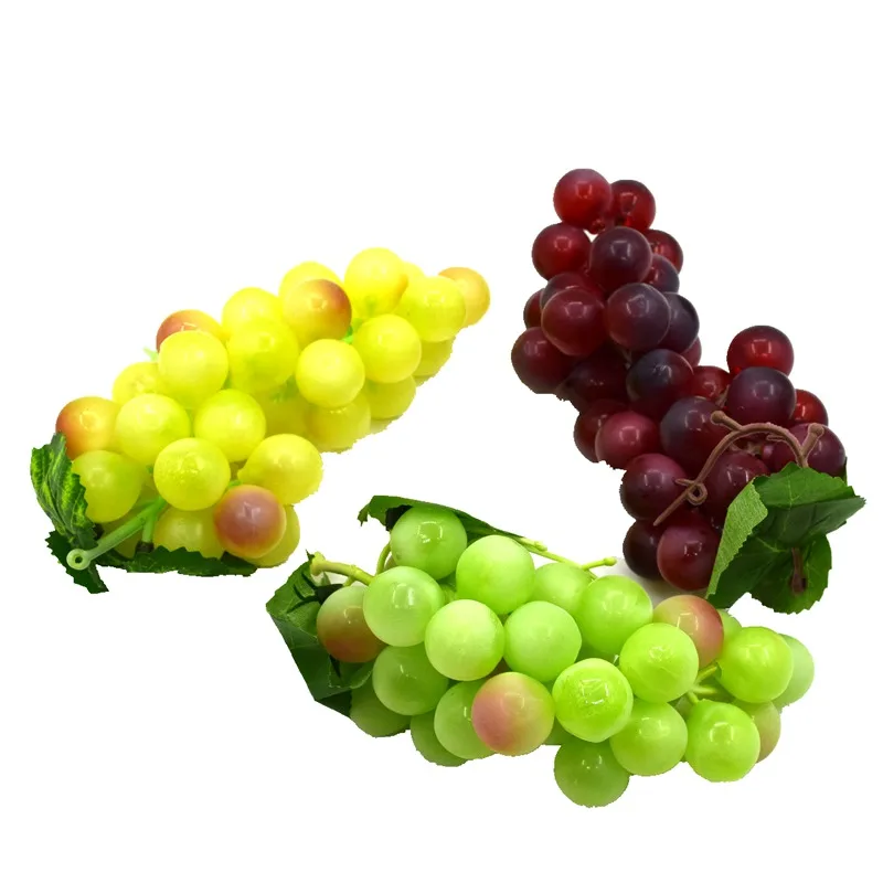 Artificial Fruits 3 PCS Artificial Grapes DIY Plastic Fake Fruit