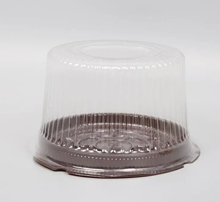 Круглый 4-дюймовый коробки для тортов и пирожных нежный Западной точки коробка Еда упаковочная коробка прозрачный Пластик упаковки и Пластик поглощения коробка - Цвет: Черный