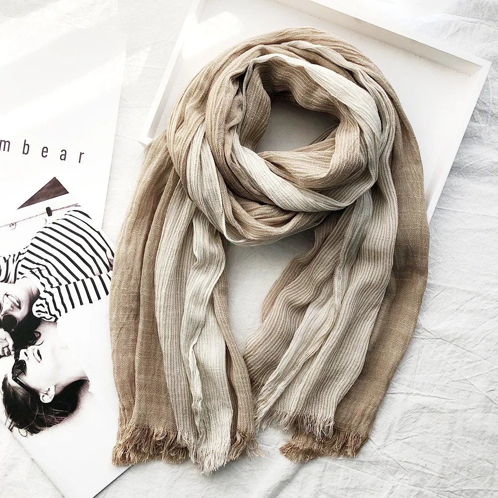 10 шт. унисекс Bufandas мужские шарфы модный бренд полосатый шарф весна осень теплые мягкие платки хлопковые шарфы с кисточками