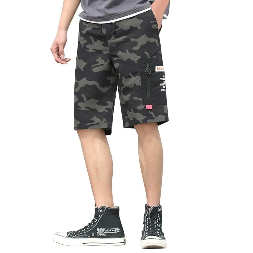 Мужские летние шорты Карго нового стиля с модным принтом, удобные короткие спортивные штаны со средней талией и карманом для мужчин, хит