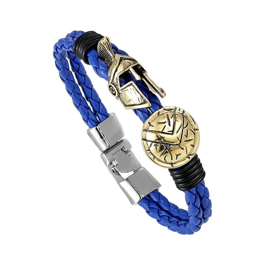 Новый Ретро мужской браслет Спарта воин роскошные кожаные браслеты ручной работы женские браслеты, украшения Прекрасный подарок Pulseira Masculina