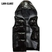 Осенний и зимний Модный хлопковый мужской жилет, мужской жилет для подростков, Мужской Хлопковый жилет, яркая куртка