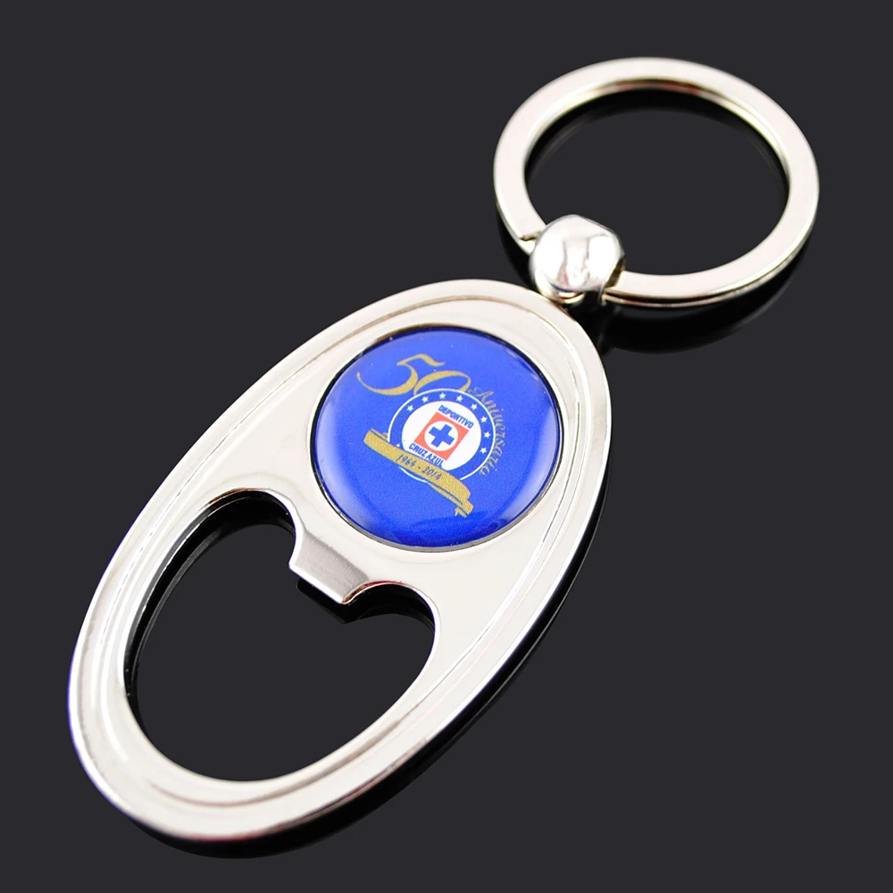 Promotional Items Metal Key Chain Key Holder Beer Bottle Opener Custom Printed Full Color Logo