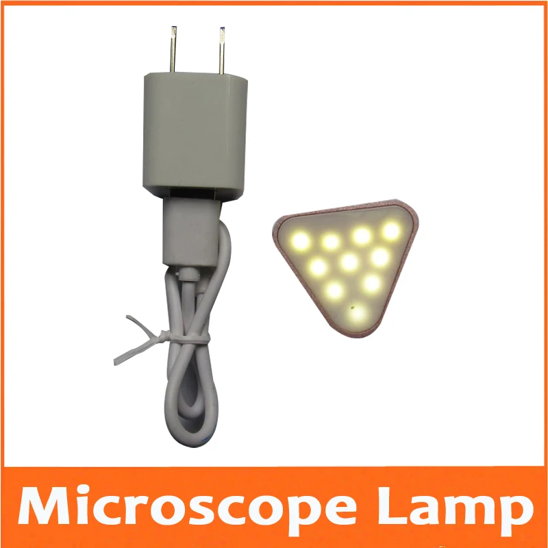1 Pz Usb Led Bianco Sorgente Di Luce Della Lampada Di Illuminazione Della Luce Di Fondo Microscopio Biologico Stereo Microscopio Con 10 Pz Led Lampade