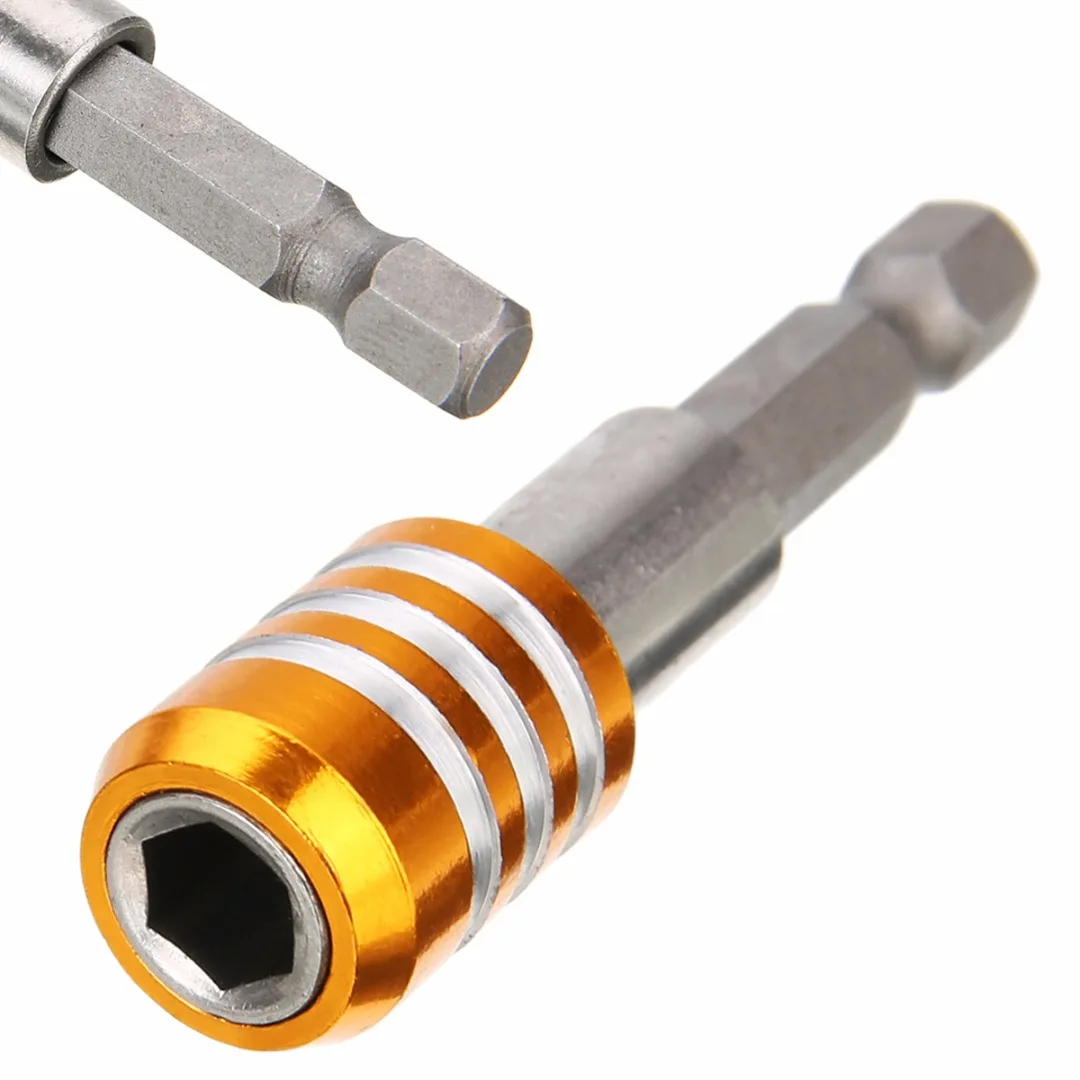 1Pc Stainless Steel 60mm Magnetic Screwdriver Bit Holder 1/4 inch 6.35mm Hex Shank Drill Quick Release Tool