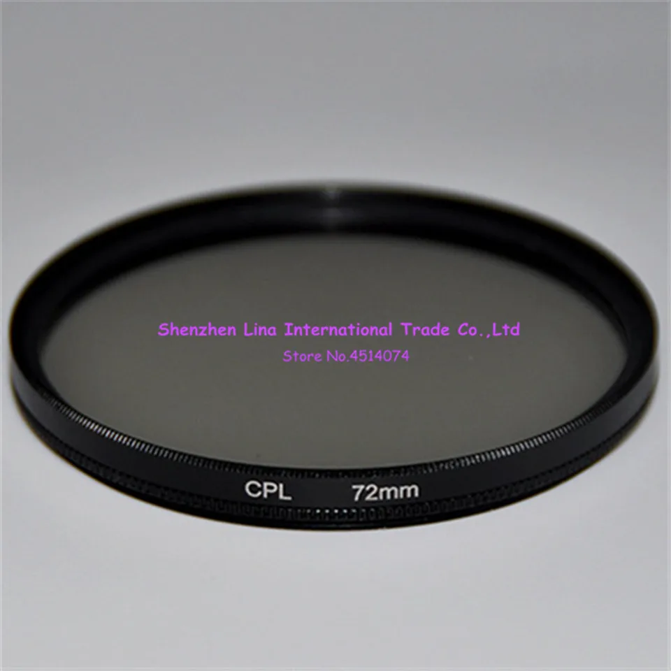 

2piecs CPL Circular Polarizer Camera filter 72MM for SLR camera accessories Camera lens