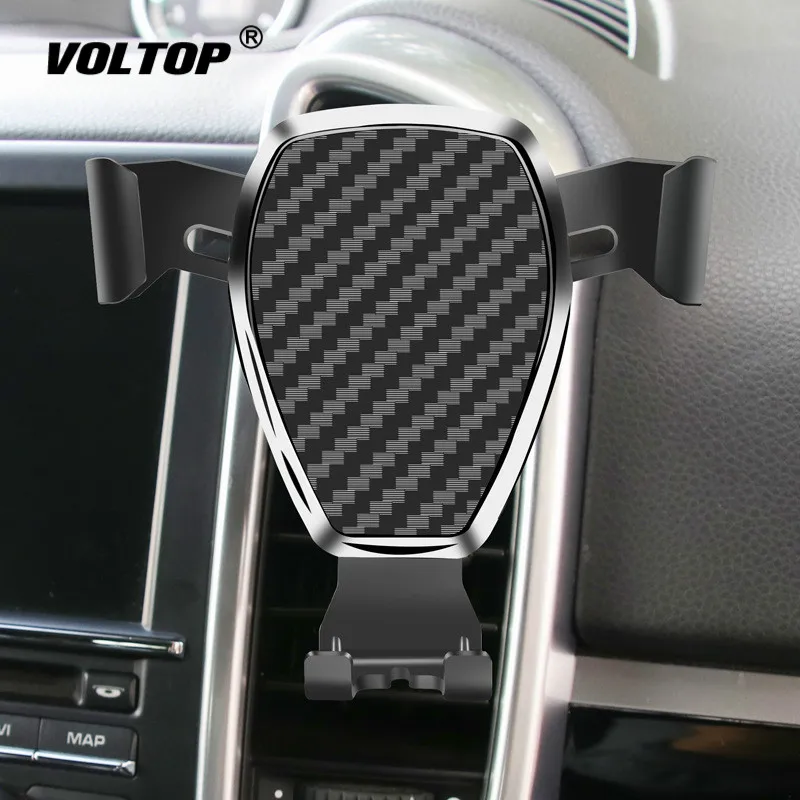 

Carbon Fiber Gravity Phone Holder for Car Phone Mount Accesories Snap Type Air Outlet Universal Navigation Support