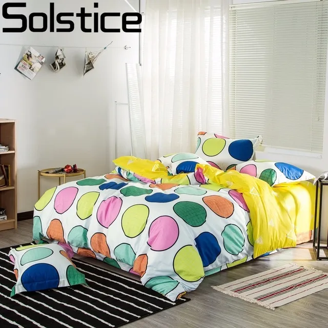 solstice multi color circle diamond lattice 4pcs bedding sets 100 multi colored sheet sets