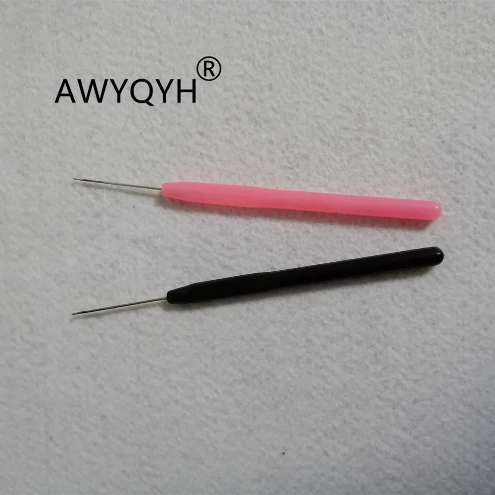 

1Pcs Hair Extension Tool Micro Ring Bead Pulling Hook Loop Feather Threader