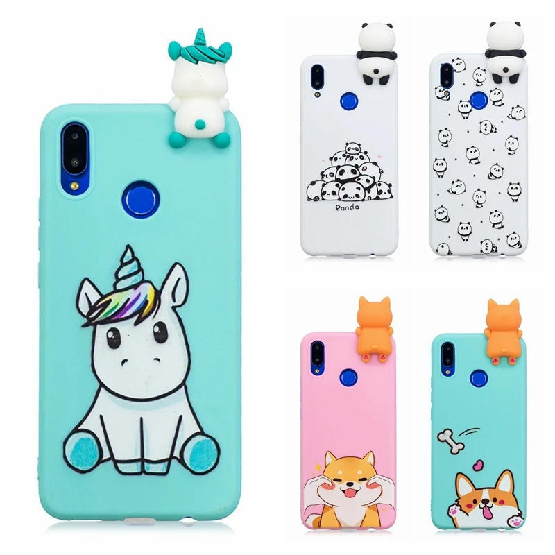 

etui Huawei Nova 3i Case Cover on Huawei P Smart Plus 3D Cute Panda Unicorn Silicon Case for Funda Huawei Nova 3i P Smart + Case