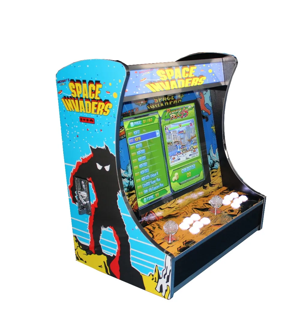 Bartop Tabletop Arcade Machine With 1299 In 1 Classic Games Coin