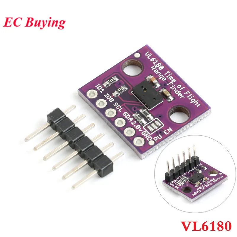 

VL6180 VL6180X Proximity Sensor Range Finder Optical Ranging Sensor Module Ambient Light Sensor I2C Gesture Recognition