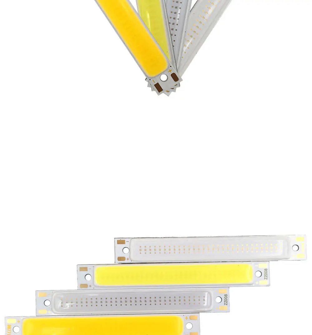 608mm 2V 3V COB LED Light Bulb 60mm Strip Red Bule Warm Cool White 1W 3W 3.7V LED Lighting Source for DIY Work Lamps (3)
