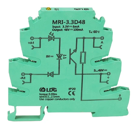 MRI-3.3D48 вход 3,3 В DC выход 3-48 В DC фотоэлектрический Соединительный интерфейс реле модульный оптрон изоляция ПЛК релейная плата