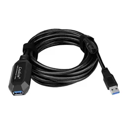 USB Активный удлинитель 3,0 w/AC адаптеры питания, Leadzoe USB 3,0 Extender мужчин и женщин РЕТРАНСЛЯТОР КАБЕЛЬ С усилитель сигнала