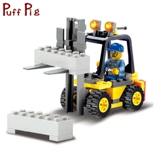 Empilhadeiras Engenheiro de Construção da cidade Blocos de Construção de Tijolos Define Compatível Legoed Technic Brinquedos Educativos para Crianças
