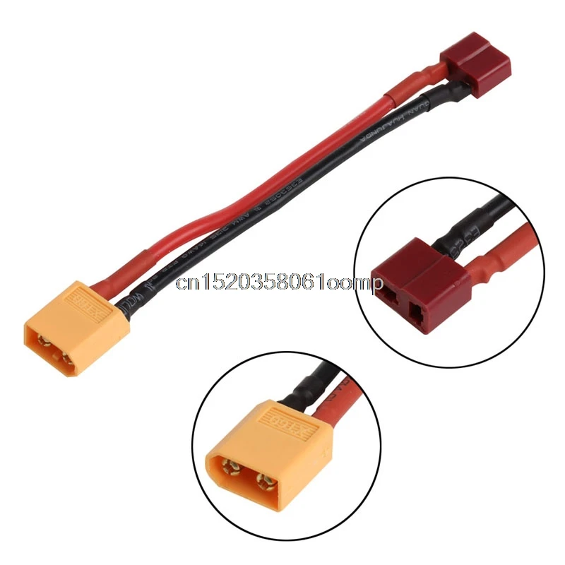 

T Plug Female To XT60 Male Composite Material Wire Connector Adapter Converter NiMH Lipo New #K4UE# Drop Ship