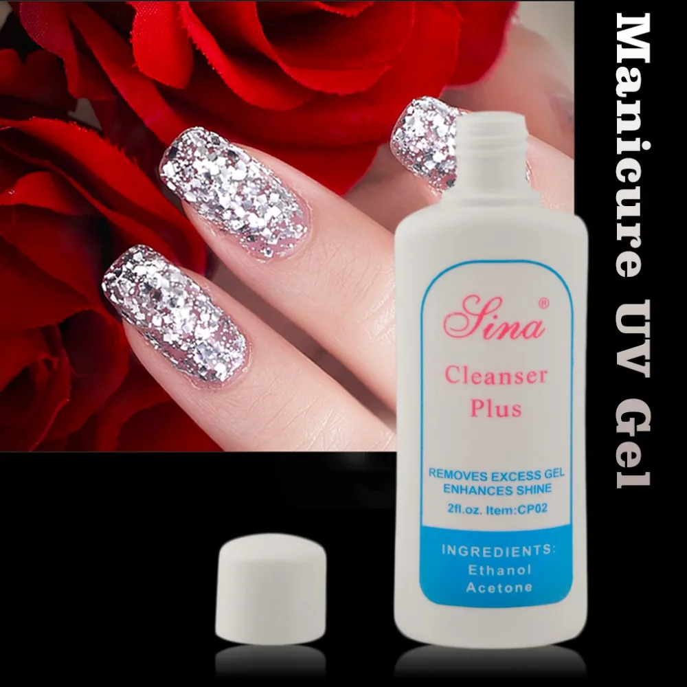 UV Gel Nail Art Excess Gel Soak Off Remover cleanser plus Cleaning