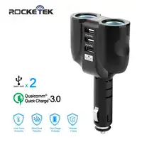 Rocketek multi usb auto ladegerät 3.1A 3 USB schnelle quick charge QC 3,0 Buchse Zigarette Leichter telefon adapter zubehör auto -ladung