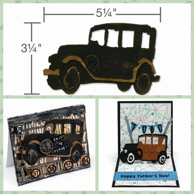 

Ancient Big Car Metal Cutting Dies DIY Scrapbooking Album Photo Paper Cards Embossing Handmade Decoration Crafts New