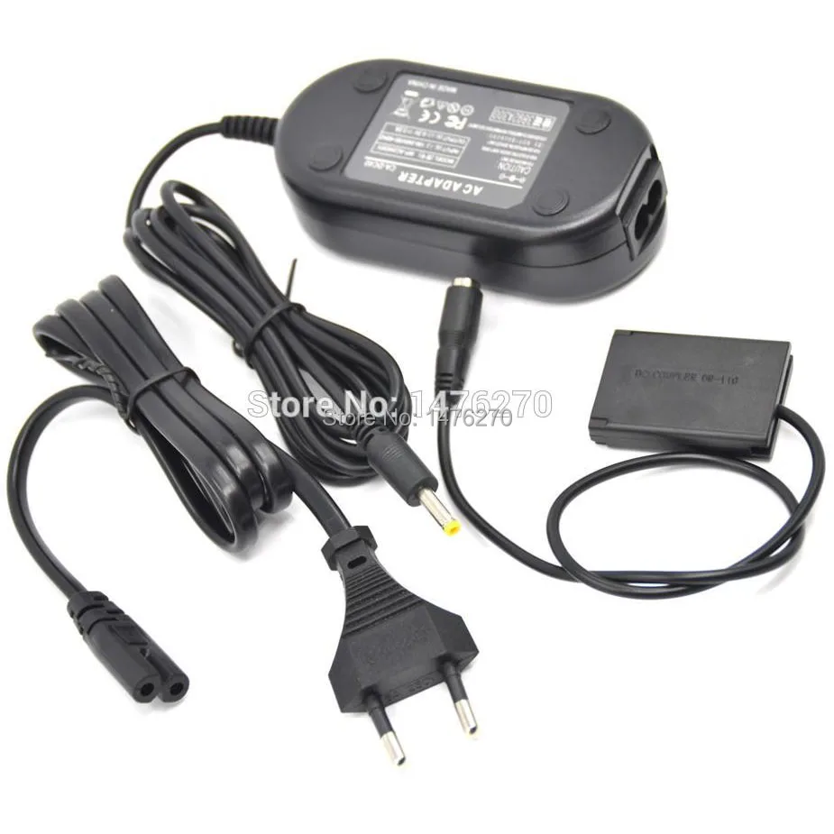 ACK DC110 Camera power Adapter+DR 110 NB 13L NB13L dummy battery for