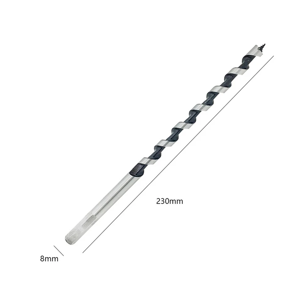 9pcs bits Quality Steel Sharp Twist Drill Auger Bit For Electrical Drill Woodworking Tools 8/10/12/14/16/18/20/22/25*230mm