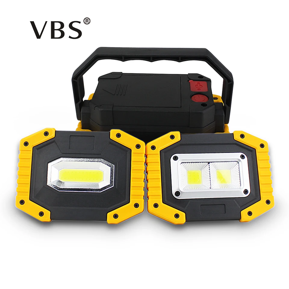 

Portable Lanterns USB Rechargeable COB Led Work Lamp 20W Portable Spotlight Outdoor Waterproof IP44 Emergency Lamp Work Light