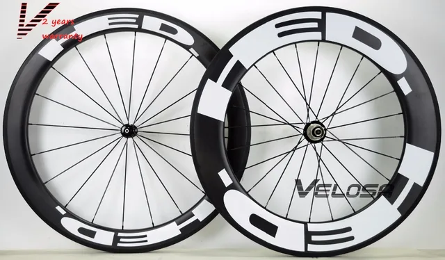 Cheap HED 60+88 Full carbon  bike wheelset, Front 60mm,Rear 88mm clincher/tubular ,700C road bike wheel