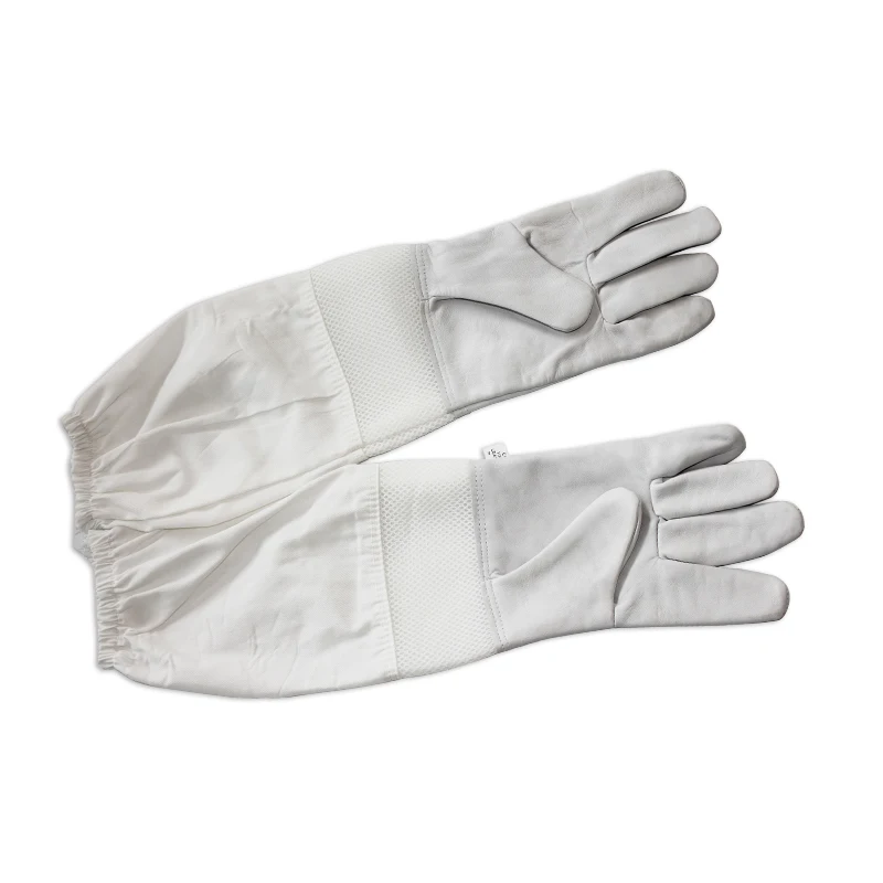 

ZSTPETFARMWhite sheepskin gloves against anti bee sting hollow breathable hand care s special wholesale