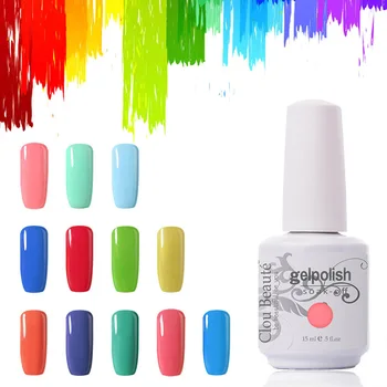 

Hot Sale Colors 15ml Clou Beaute Choose Any 1 Color Professional Nail Gel UV Lamp Gel Polish Soak Off Lamp Led Gel Nails