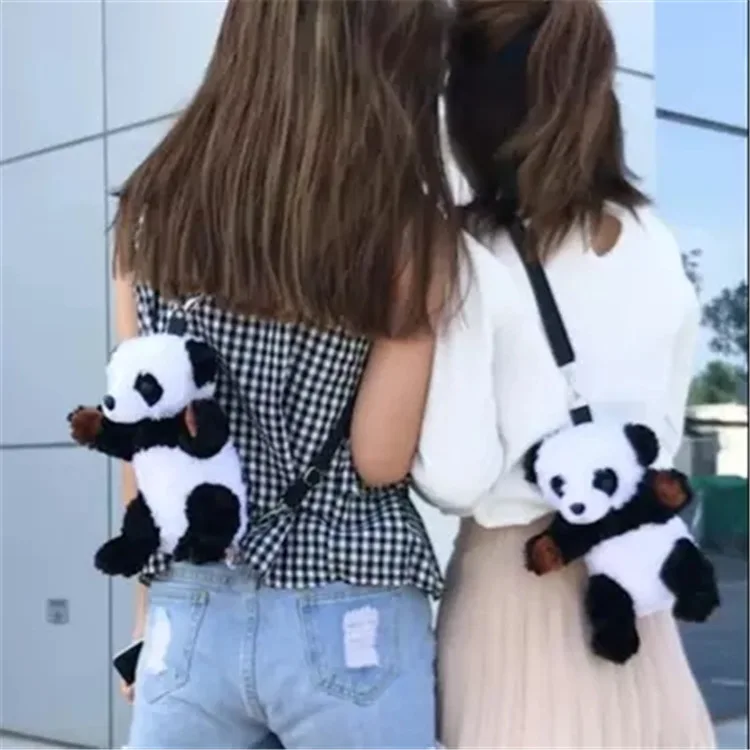 

Plush panda bag cross body Messenger Bag,bolso panda,panda anniversary,panda backpack