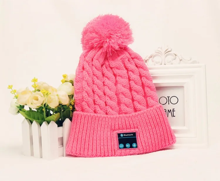 4-beanie-Hat-Cap-Knitted-Winter-Magic-Hands-free-Music-mp3-Hat