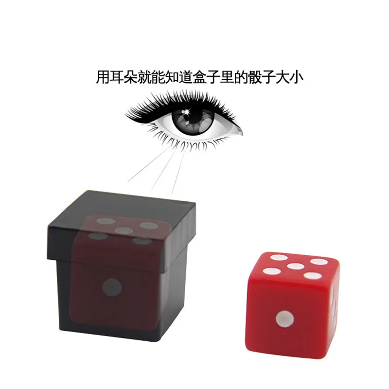 

1 Set Perspective Eye Distinguish Color Through Sound Dice Magic Trick Close Up Stage Props Magician Magic Mentalism Easy To Do