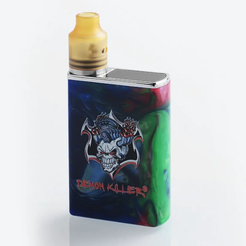 

Original Demon Killer Tiny Built-in 800mAh Battery LED Screen Box Vape Mod + 14mm RDA Atomizer Kit Vape Box Mod Kit