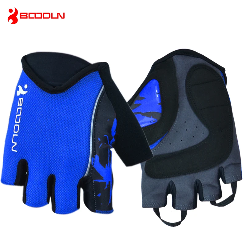 

BOODUN Mens Women's Cycling Gloves Half Finger Summer Sports Shockproof Bike Gloves GEL MTB Bicycle Gloves Guantes Ciclismo
