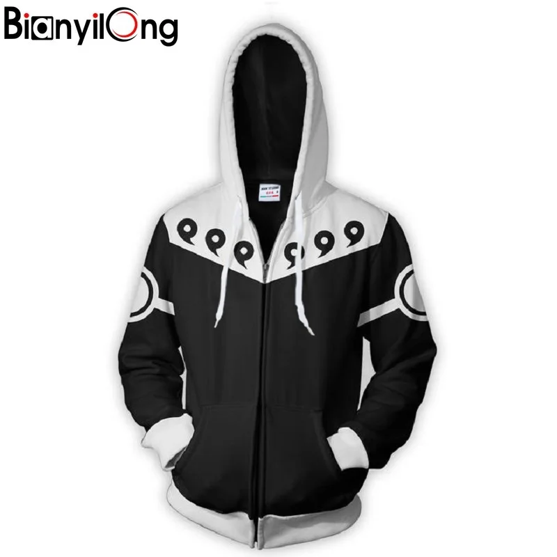 

2018 new fashion Cool sweatshirt Hoodies Men women 3D printed NARUTO 6 PATHS BLACK hot Style Streetwear Long sleeve clothing